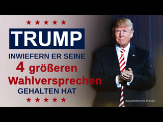 Trump inwiefern er seine vier grösseren wahlversprechen gehalten hat