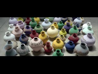 Ai weiwei colored vases
