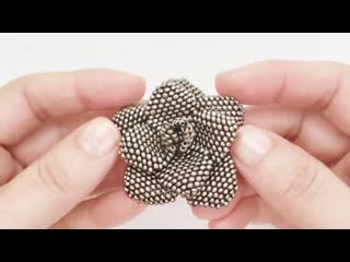 How to make a flower beaded brooch brick stitch beading tutorial beads jewelry making handmade 720p