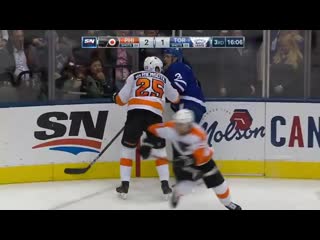 'auston matthews thinks lacrosse goal but settles for