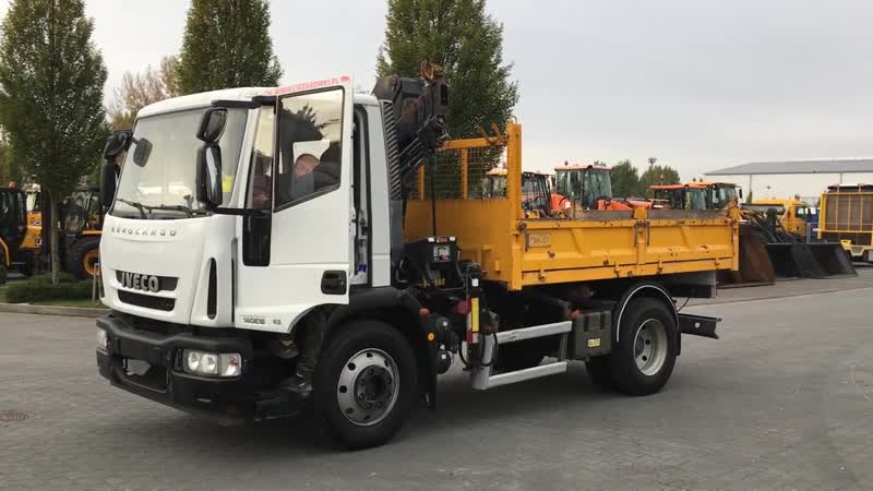 Iveco eurocargo 140e18 with hiab crane