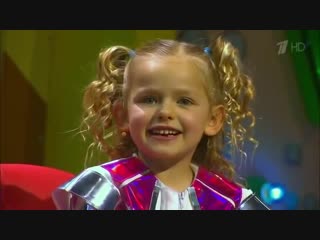 The smartest 5 year girl from malta on russian tv show little big shots