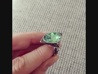 Absinthe fairy spirit crystal ring