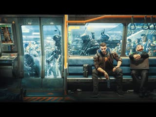 Cyberpunk 2077 it looks like they planned on having a fully functioning train system but couldn't