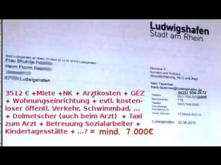 Unglaublich, wie die migranten in deutschland mit geld überschüttet werden