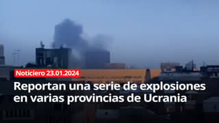 Reportan una serie de explosiones en varias provincias de ucrania noticiero rt 23/01/2024