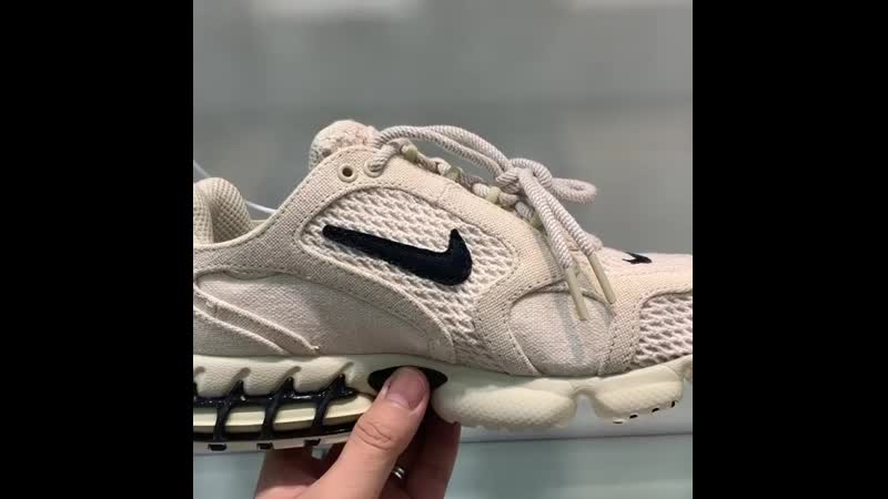 Stussy x nike air zoom spiridon cage 2, размеры от 35 до 45, цена 6000 руб