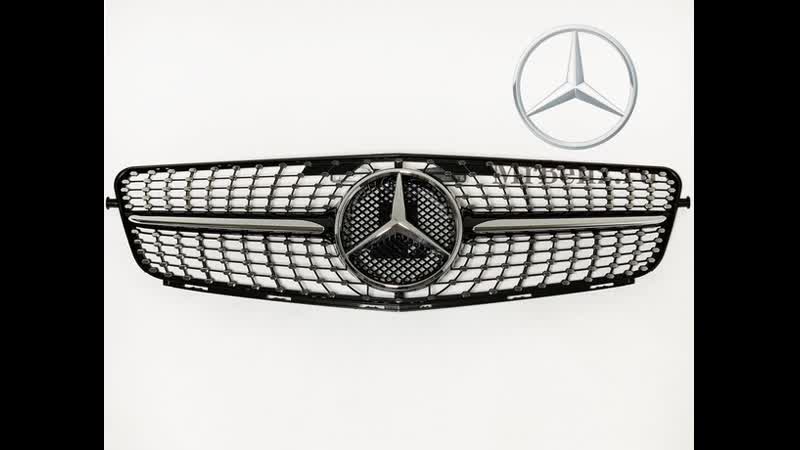 W204 diamond black решетка радиатора