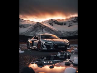 Audi r8 против двух мотоциклов kawasaki zx10r и suzuki gsxr1000 на полной скорости в шоссейной гонке