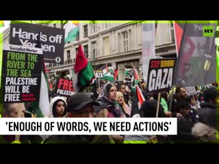 London sees thousands rally for palestine