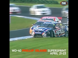 #phillipisland 2012 flashback will davison crashing into jamie whincup