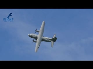 Alenia c27j spartan military transport aircraft do impressive aerobatic display at airpower 2016