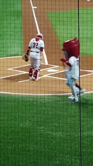 170517 nexen vs hanwha baseball game, fancam #hyuk #hongbin