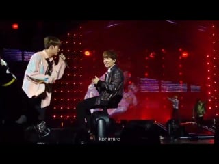 Seokjin dancing around jungkooks smile when he notices love them so much