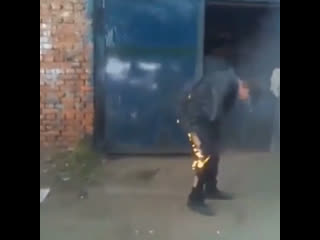 Чуть не сгорел