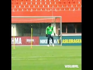 Alisson becker, a real brazil goalkeeper! 🤙🇧🇷