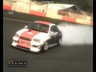 Dj impreza едет на subaru impreza в игре racedriver grid