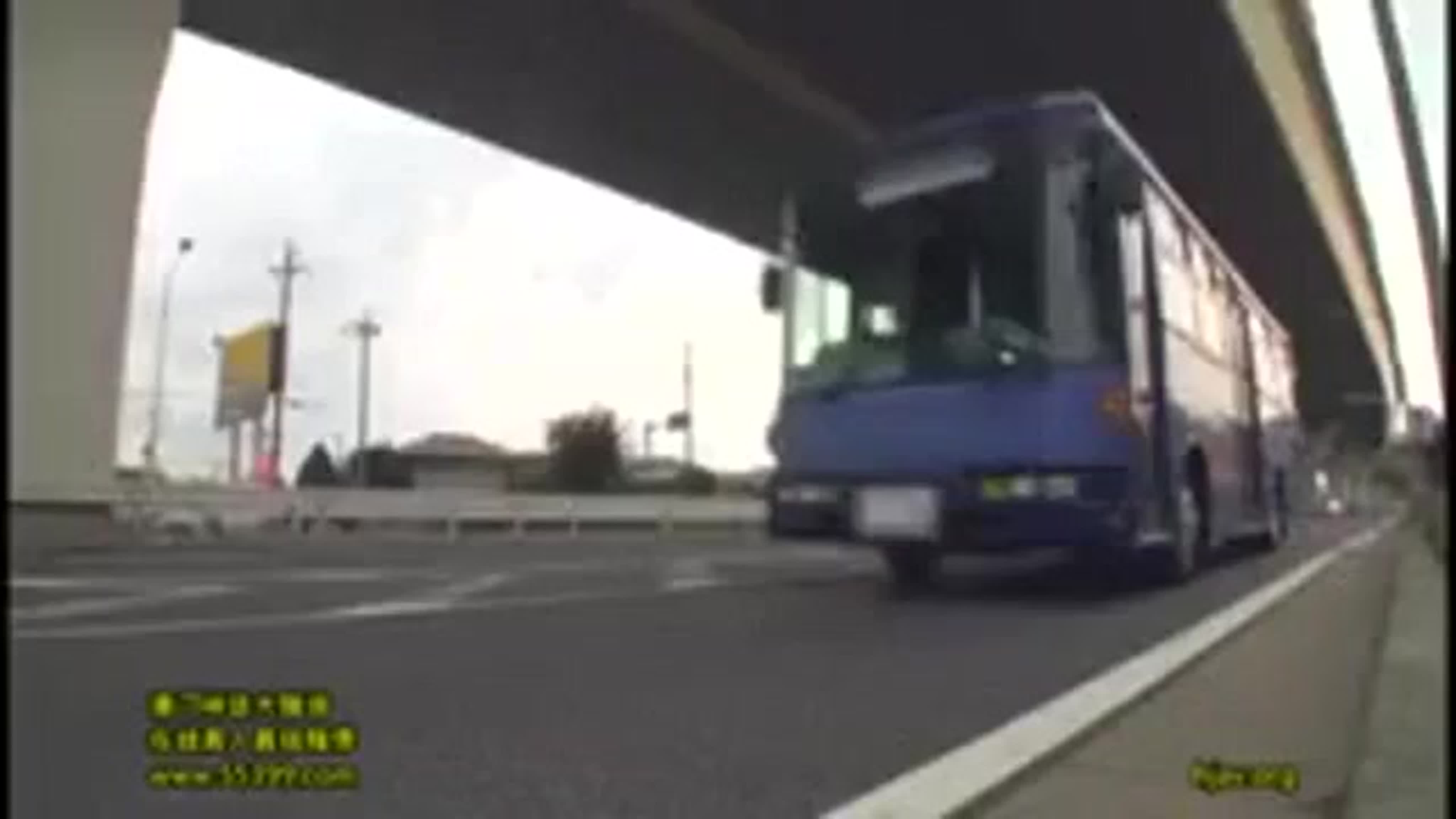 Japanese girl fucks man in bus