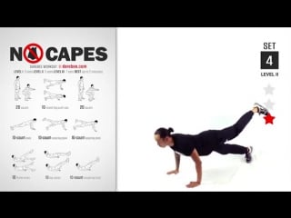 No capes workout [ full ] [ strength tone ] [ 30 min ]