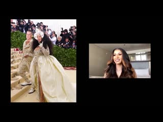 Cardi b and jeremy scott reminisce on their first met gala together | vogue