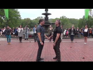 Carl and drews flash mob marriage proposal in central park