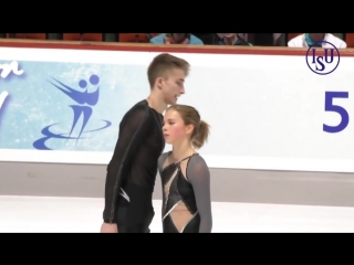 Alisa efimova alexander korovin rus short program nebelhorn trophy 2018