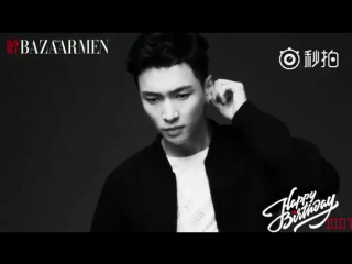 [bts] 161006 exo's lay @ bazaar men october photoshoot bts