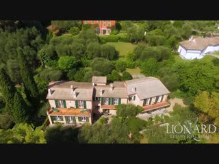 Villa with view of portofino, liguria, italy