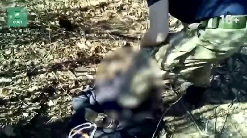 +18 украинец жестоко молодыепленного гражданского местного жителя донбасса