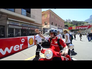 Kimi räikkönen struggles to enter in the paddock 2014 monaco gp