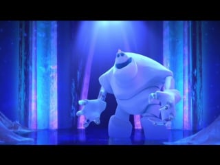 Frozen end of credits scene hd marshmallow snow monster finds elsas crown