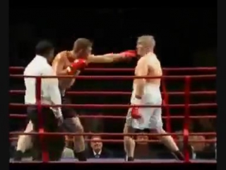 Journeyman tony booth getting booed to shut the crowd up he does the ali shuffle and knocks out his opponent