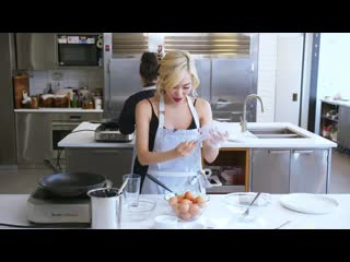 Tiffany young tries to keep up with a professional chef | back to back chef | bon appétit