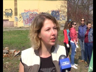 Прибирання в парку "горіховий гай"