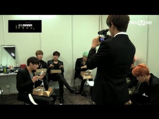 [backstage] 151210 bts with k food @ 2015 mama ep 9