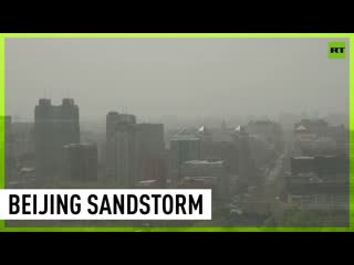 'biggest ever' sandstorm hits chinese capital