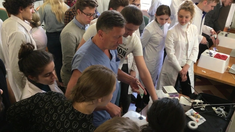 Заседание кружка междисциплинарная лапароскопическая хирургия кафедры общей хирургии пмгму им и м сеченова