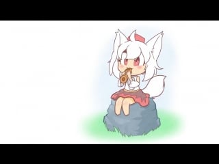 Test animation uh momiji inubashiri plays a flute or something ( 720 x 1280 ) mp4