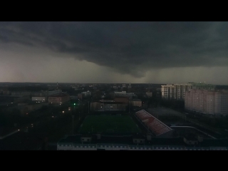 Lightning in sergiev posad at