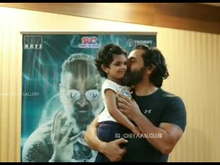 Beautiful photoshoot video of chiyaan vikram sir with childrens at trivandrum (kerala)
