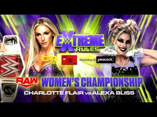 Charlotte flair vs alexa bliss raw womens title match porn rules 2021