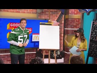 Jets players and gmfb crew play football pictionary