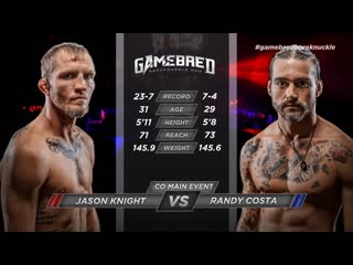 Джейсон найт рэнди коста молодые рубка и нокаут gamebred bareknuckle mma