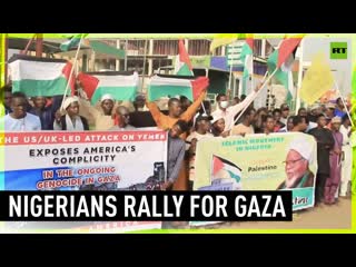 Nigerians march in solidarity with gaza