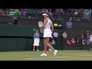 Belinda bencic vs tsvetana pironkova 6 2 6 3 #wimbledon2016 #r1