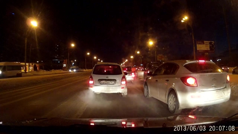 Пешеход обделался легким испугом