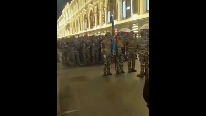 Азербайджанские джигиты уже в москве подготоа к параду