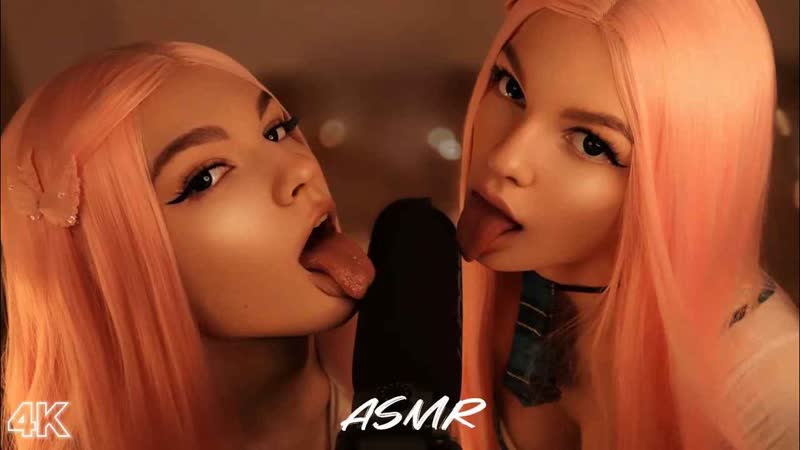 Soly asmr 20221106 asmr licking, mouth sounds, eating ears, twin kisses (2 mic) ｜ asmr twins ｜ асмр ликинг ｜ #asmr