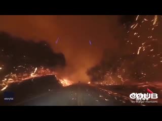 Driver captures apocalyptic scenes