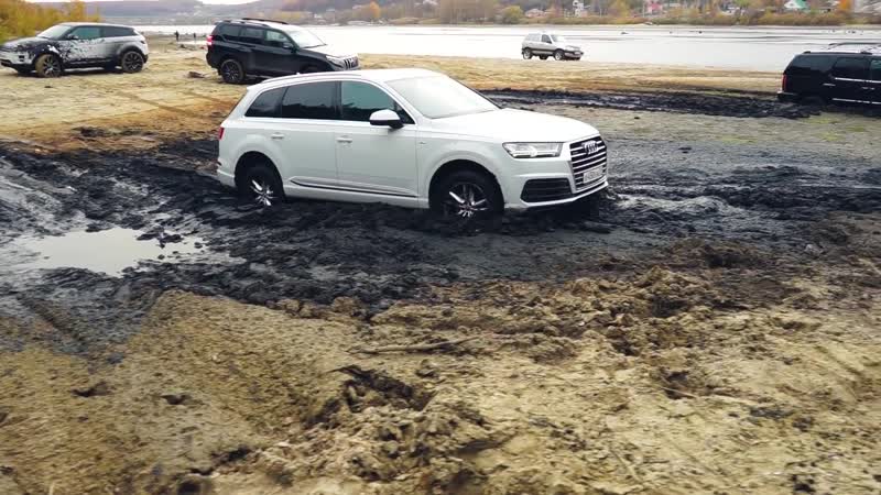 Мажоры утопили свои дорогие авто audi q7 против toyota prado 150 и range rover